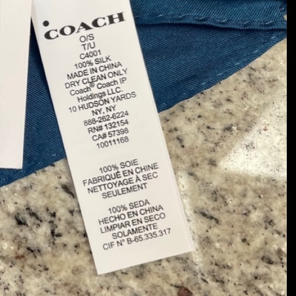 Horse And Carriage Print Silk Diamond Scarf from Coach - Picture 5 of 5